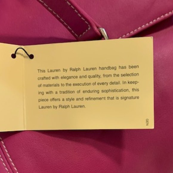 NWT Lauren by Ralph Lauren Leather Handbag - Picture 10 of 14